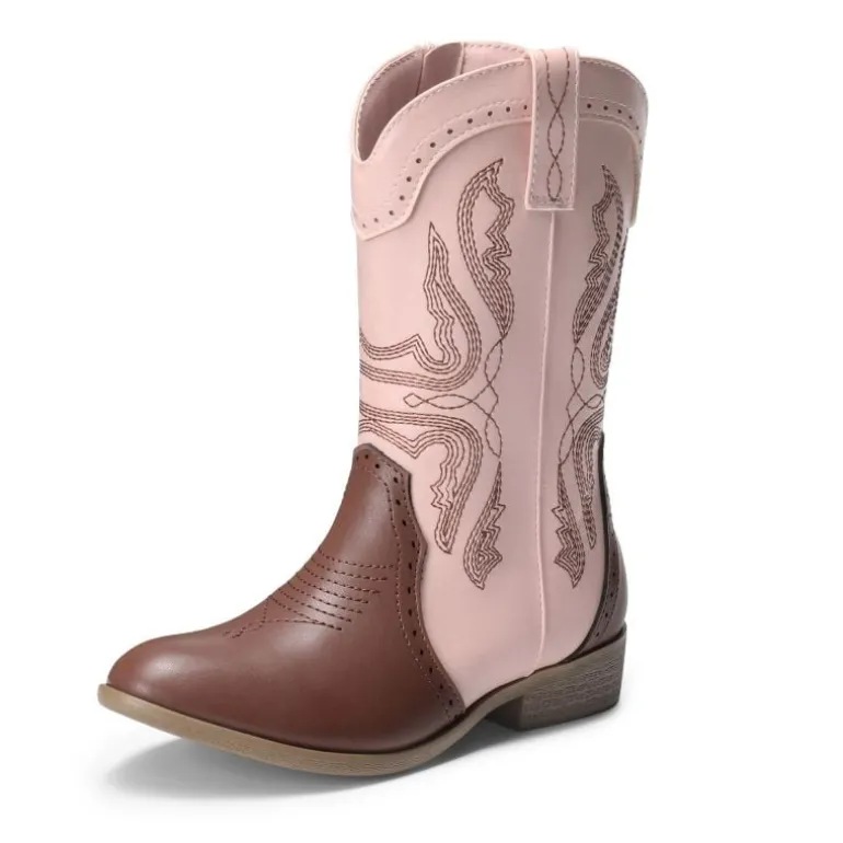 Kids Embroidery Western Cowboy Boots