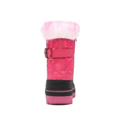 Kids Faux Fur Trim Mid-calf Boots