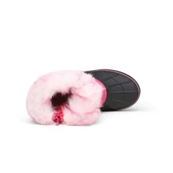 Kids Faux Fur Trim Mid-calf Boots