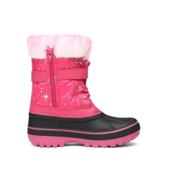 Kids Faux Fur Trim Mid-calf Boots