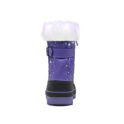 Kids Faux Fur Trim Mid-calf Boots