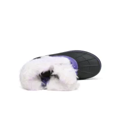 Kids Faux Fur Trim Mid-calf Boots