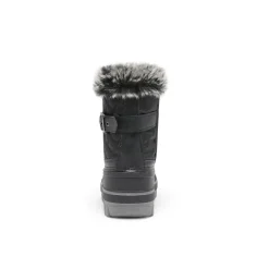 Kids Faux Fur Trim Mid-calf Boots