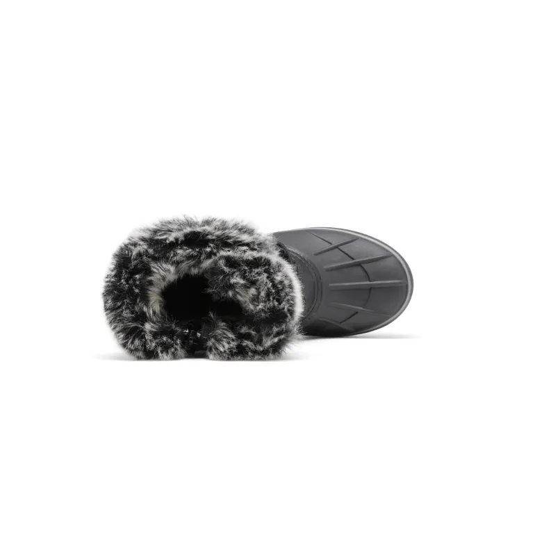 Kids Faux Fur Trim Mid-calf Boots