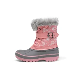 Kids Faux Fur Trim Mid-calf Boots