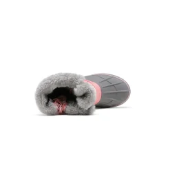 Kids Faux Fur Trim Mid-calf Boots