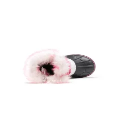 Kids Faux Fur Trim Mid-calf Boots