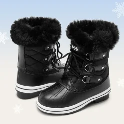 Kids Faux Fur Winter Snow Boots