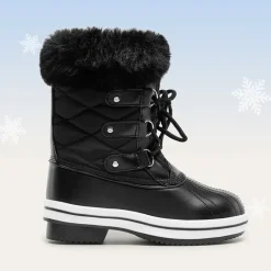 Kids Faux Fur Winter Snow Boots