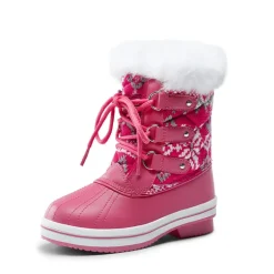 Kids Faux Fur Winter Snow Boots