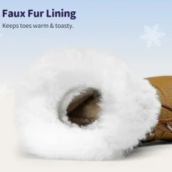 Kids Faux Fur Winter Snow Boots