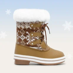 Kids Faux Fur Winter Snow Boots