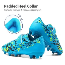 Kids Hook-and-loop Strap Soccer Cleats