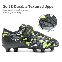 Kids Hook-and-loop Strap Soccer Cleats