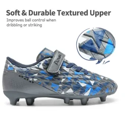 Kids Hook-and-loop Strap Soccer Cleats