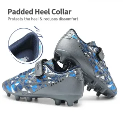 Kids Hook-and-loop Strap Soccer Cleats