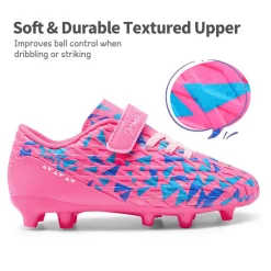 Kids Hook-and-loop Strap Soccer Cleats