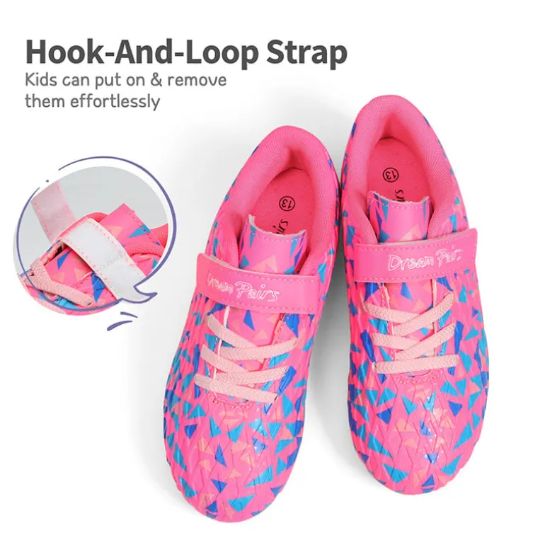 Kids Hook-and-loop Strap Soccer Cleats