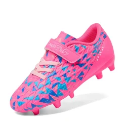 Kids Hook-and-loop Strap Soccer Cleats
