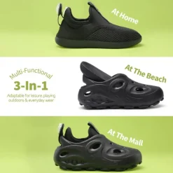 Kids 3 in 1 Lightweight Slip On Outdoor Shoes