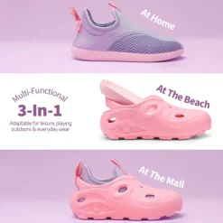 Kids 3 in 1 Lightweight Slip On Outdoor Shoes