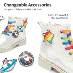 Kids Interchangeable & Colorful Combat Boots