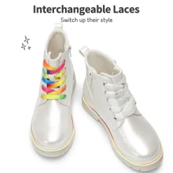Kids Interchangeable & Colorful Combat Boots