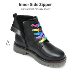 Kids Interchangeable & Colorful Combat Boots