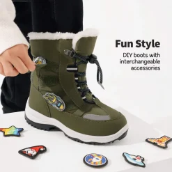 Kids Interchangeable Non-Slip Snow Boots