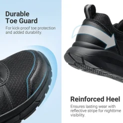 Kids’ Lace-Up Non-Slip Running Shoes