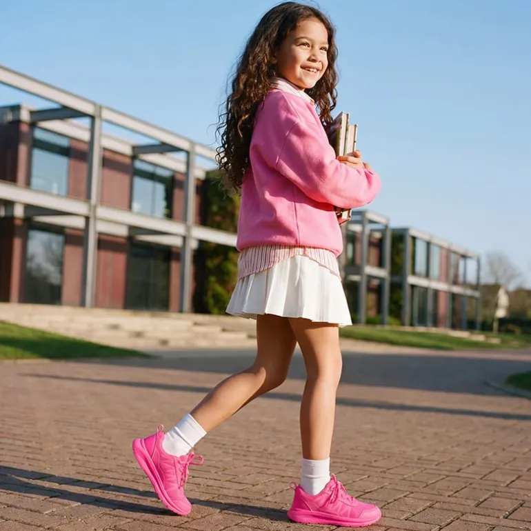 Kids’ Lace-Up Non-Slip Running Shoes