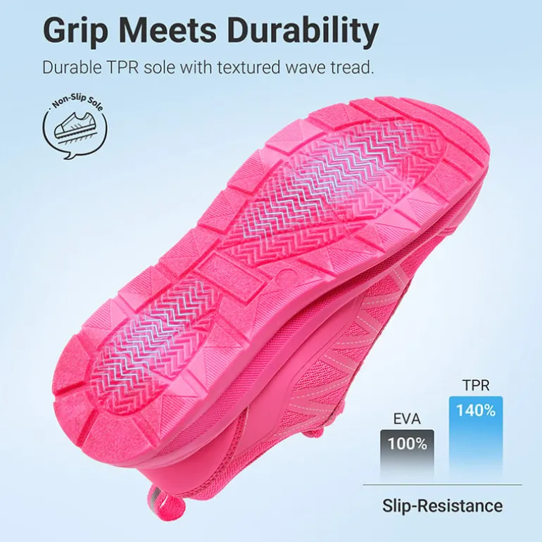 Kids’ Lace-Up Non-Slip Running Shoes