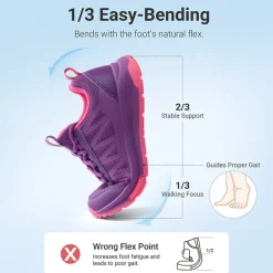 Kids’ Lace-Up Non-Slip Running Shoes