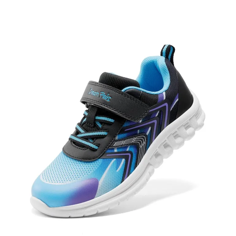 Kids’ Lightweight Mesh Running Shoes with Hook-and-Loop Strap