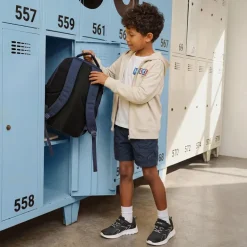 Kids’ Lightweight Mesh Running Shoes with Hook-and-Loop Strap