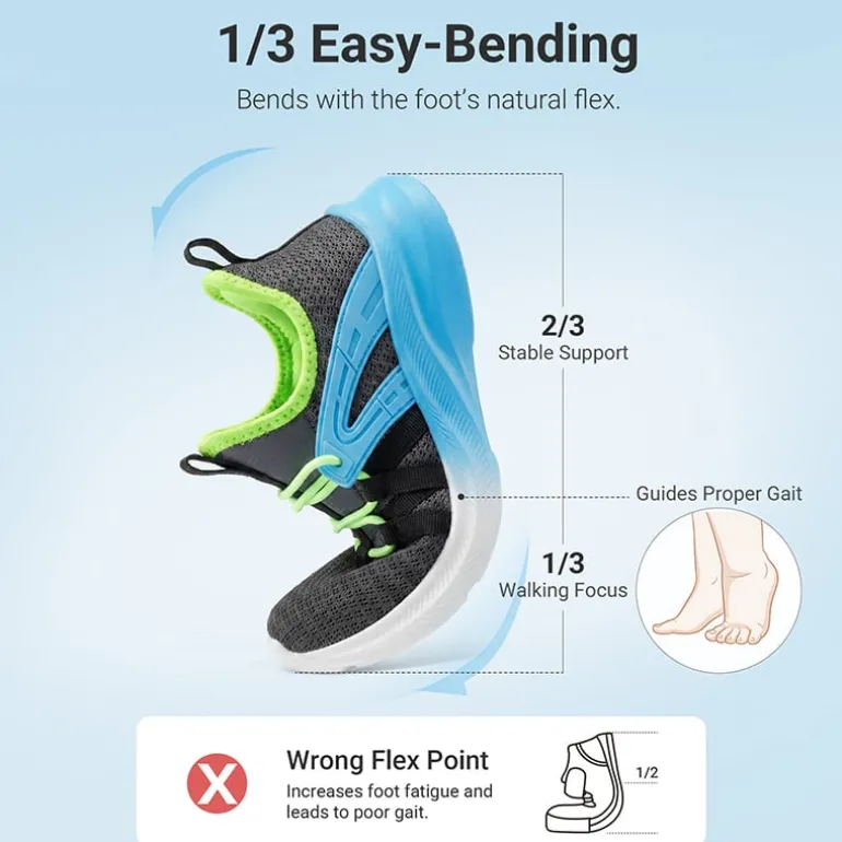 Kids’ Lightweight Slip-On Running Shoes