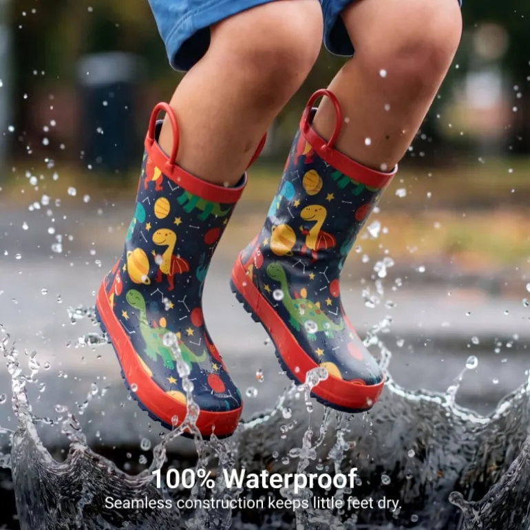 Kids' Low-ordor Natural Rubber Rain Boots