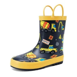 Kids' Low-ordor Natural Rubber Rain Boots