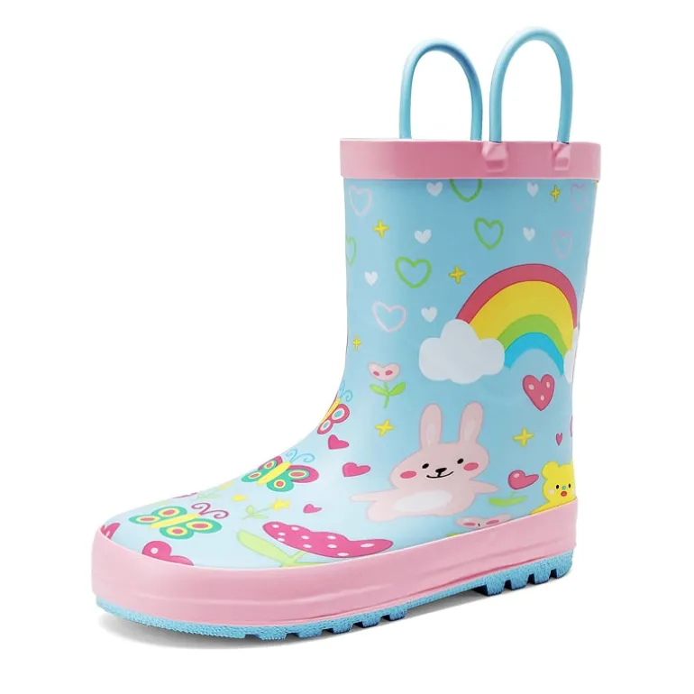 Kids' Low-ordor Natural Rubber Rain Boots