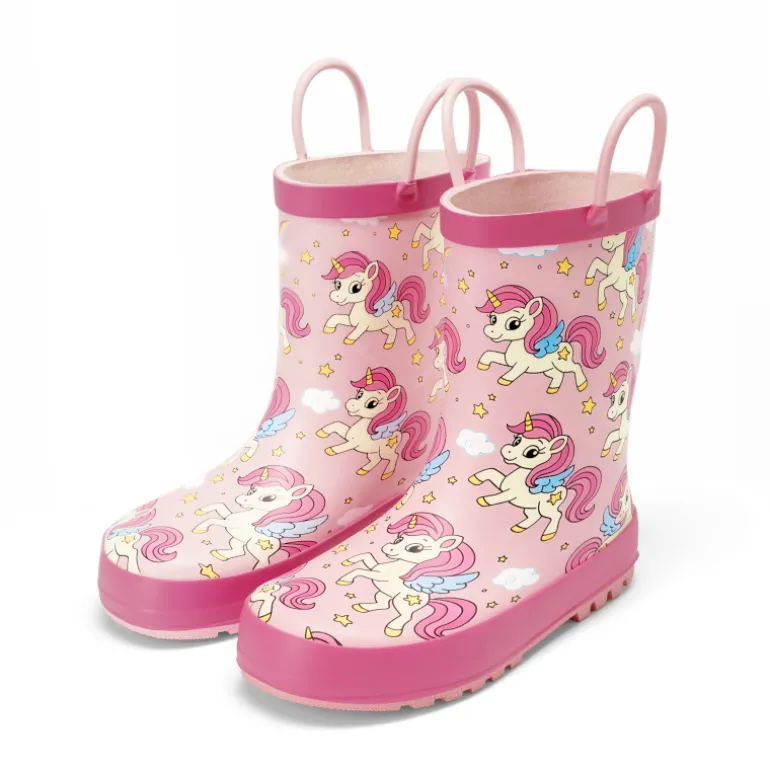 Kids' Low-ordor Natural Rubber Rain Boots
