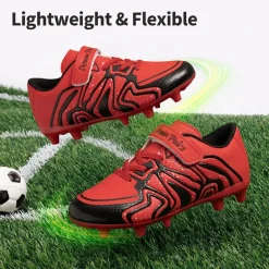 Kids Mesh-Covered EVA Insole Soccer Shoes