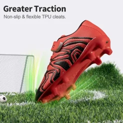 Kids Mesh-Covered EVA Insole Soccer Shoes