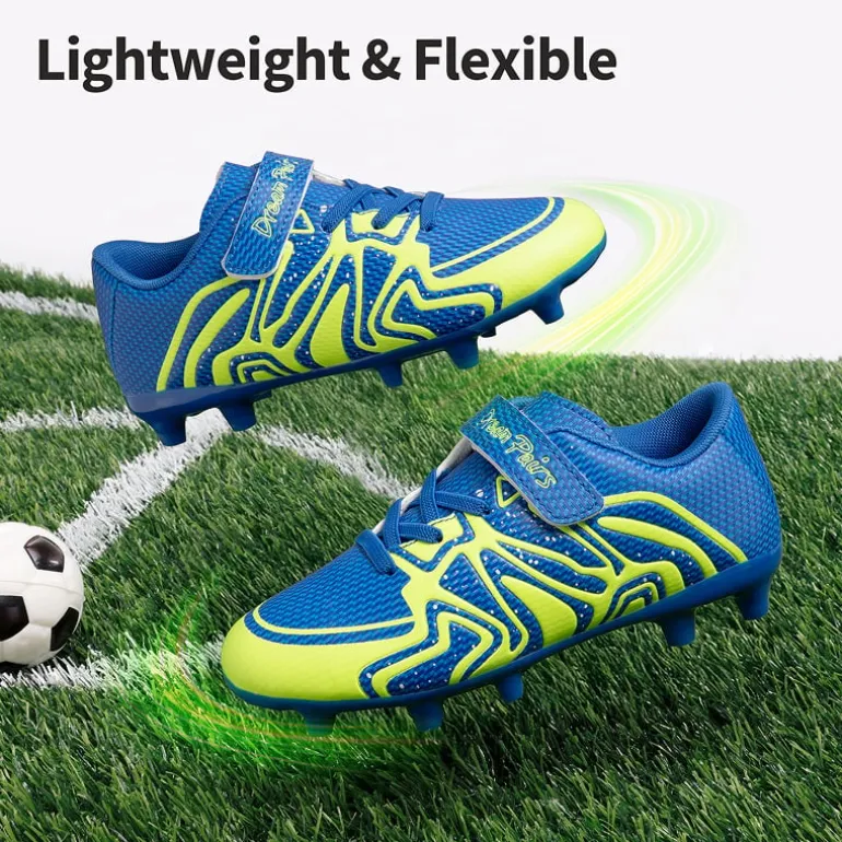 Kids Mesh-Covered EVA Insole Soccer Shoes