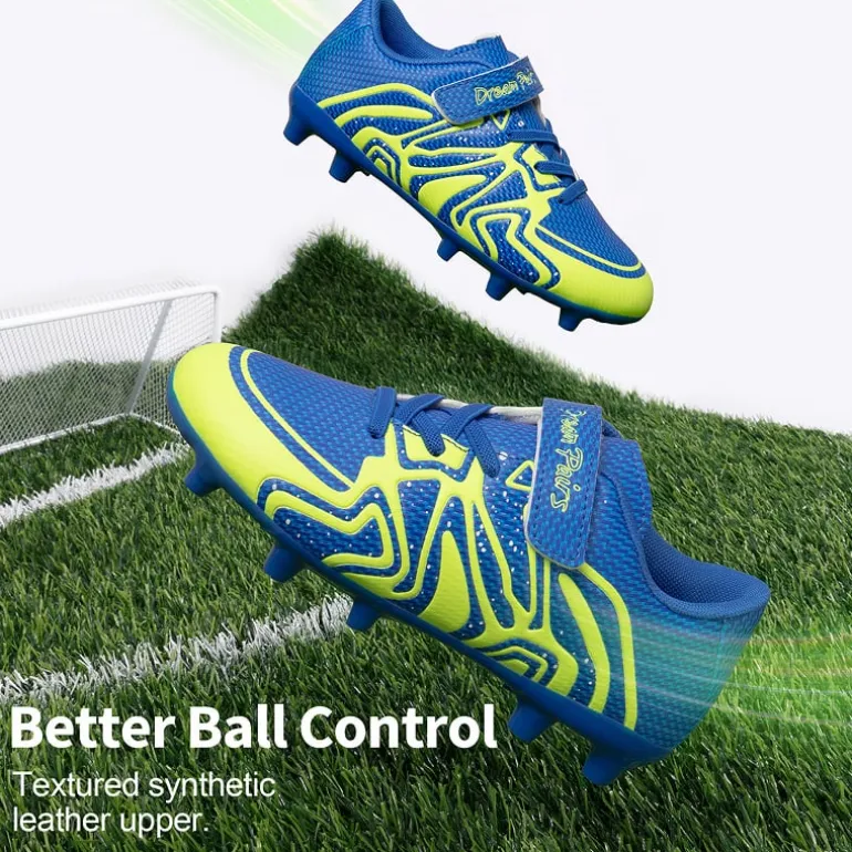 Kids Mesh-Covered EVA Insole Soccer Shoes
