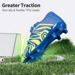 Kids Mesh-Covered EVA Insole Soccer Shoes