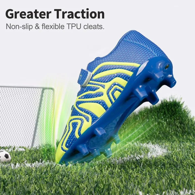 Kids Mesh-Covered EVA Insole Soccer Shoes