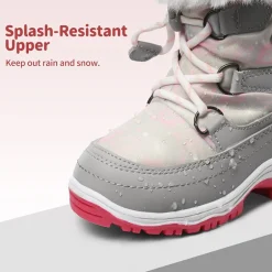 Kids Non-Slip Fur Lined Snow Boots