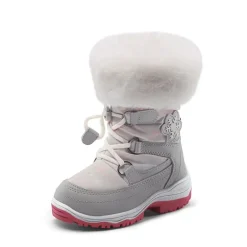 Kids Non-Slip Fur Lined Snow Boots