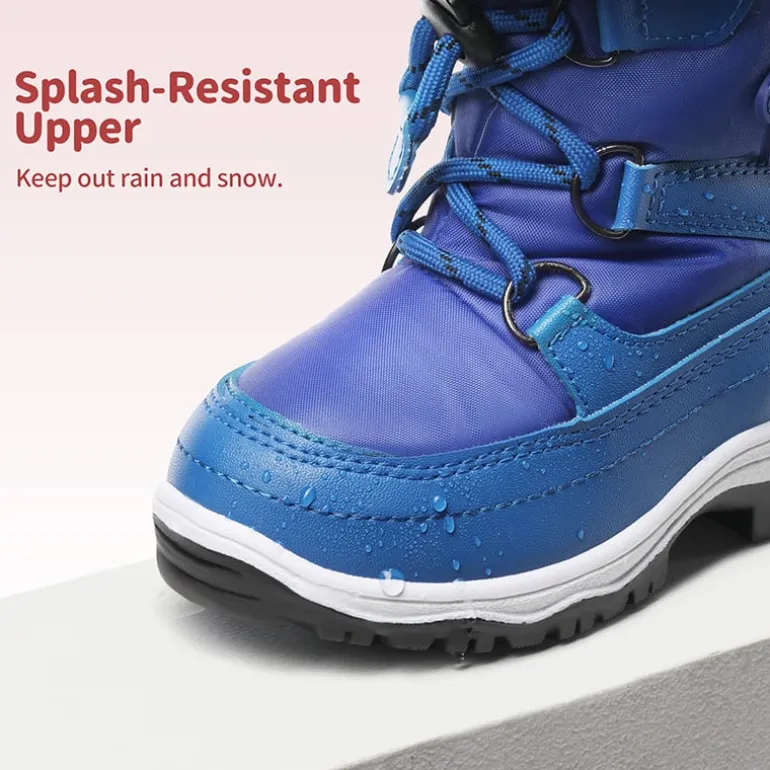 Kids Non-Slip Fur Lined Snow Boots