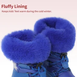 Kids Non-Slip Fur Lined Snow Boots